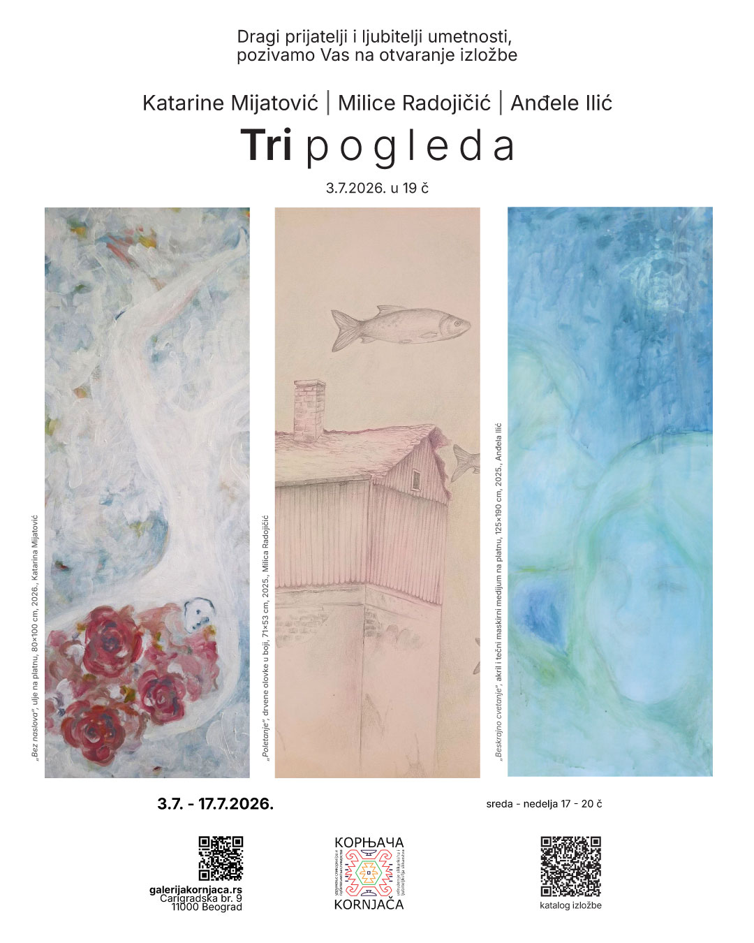 Read more about the article Анђела Илић, Катарина Мијатовић, Милица Радојичић – Три погледа